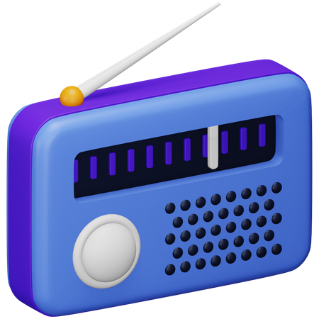 Rádio  3D Icon