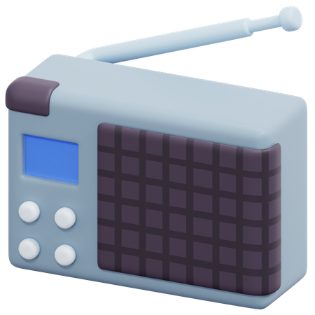 Rádio  3D Icon