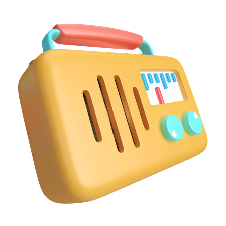 Rádio  3D Icon