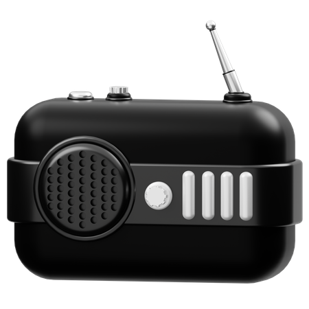 Rádio  3D Icon