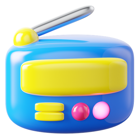 Rádio  3D Icon