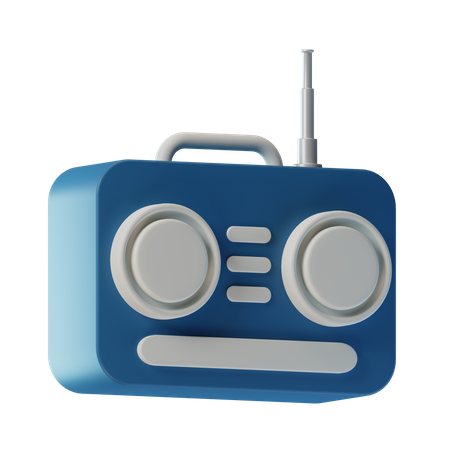 Rádio  3D Icon