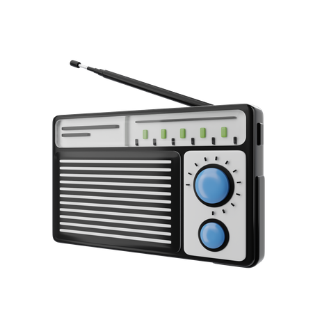 Rádio  3D Icon