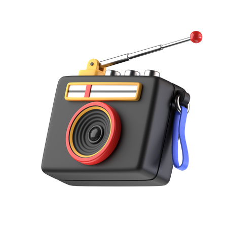 Rádio  3D Icon