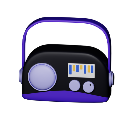 Rádio  3D Icon