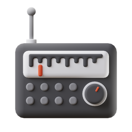 Rádio  3D Icon