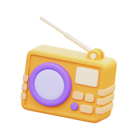 Rádio  3D Icon