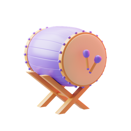 Tambor  3D Icon