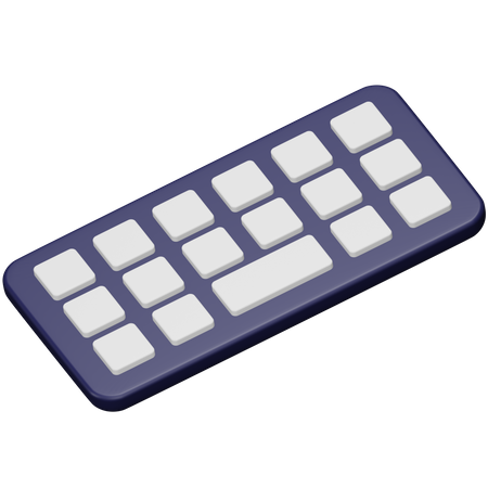 Teclado  3D Icon