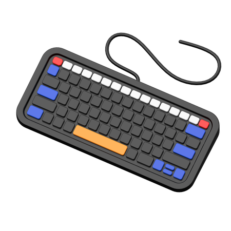 Teclado  3D Icon