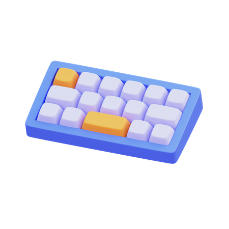 Teclado  3D Icon