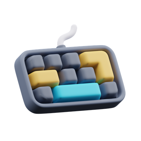 Teclado  3D Icon