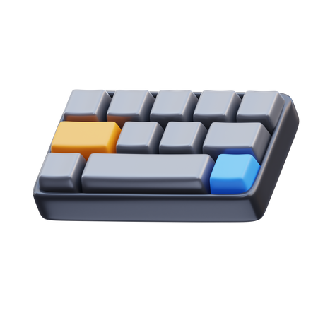 Teclado  3D Icon