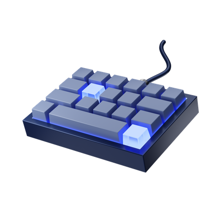 Teclado  3D Icon