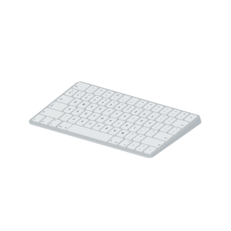 Teclado  3D Icon