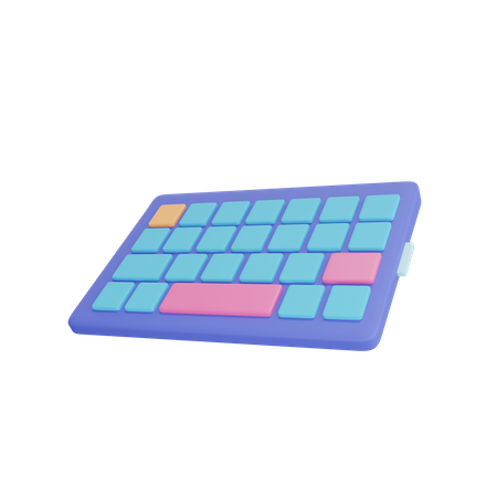 Teclado  3D Icon