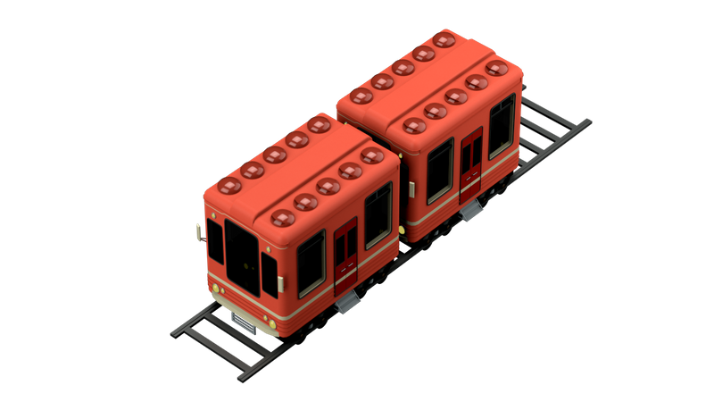 Train  3D Illustration