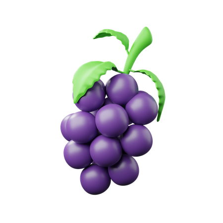 Uvas  3D Icon