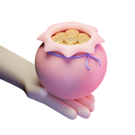 Zakat  3D Illustration