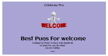 Welcome Puns