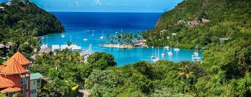 Hotell med parkering i Marigot Bay