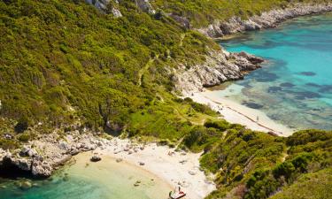 Strandhäuser in Agios Gordios