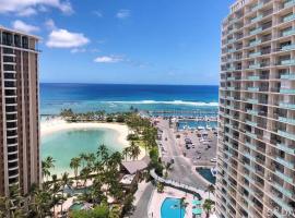 Ilikai Apt 1822 - Newly Renovated 2BR 2BA Modern Unit with Stunning Ocean & Harbor Views, hotel v Honolulu