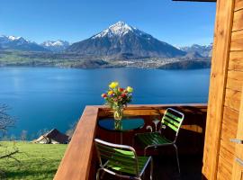 CHALET EGGLEN "Typical Swiss House, Best Views, Private Jacuzzi", hotel u gradu Zigrisvil