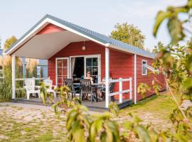 Cozy chalet with covered terrace, in a holiday park on the Leukermeer, hotel in Well