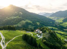 Holzhotel Forsthofalm, hotel v Leogangu