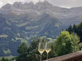 Chalet le Grenier des Crosets, Vue exceptionnelle sur les Dents du Midi