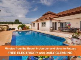 Villa Bos, 5 minutes to the Beach Jomtien, Free electricity