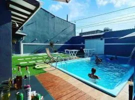 Casa com Piscina Canto do Forte - Praia Grande