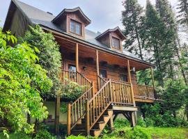 Chalet des Sources SPA Gazebo panoramique, villa em Saint-Faustin