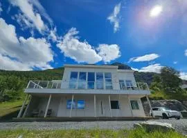 Modern cabin with panorama view