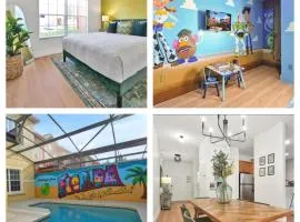 Stylish Disney Oasis I Private Pool and Murals