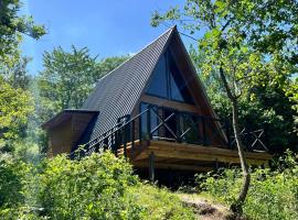 Secluded A-frame in the city of Love, hotelli kohteessa Sighnaghi