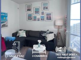 Chalet basque 6 couchages centre ville Biarritz, hotel em Biarritz