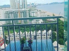 2bedroom 2bathroom seaview ชั้น18 จอมเทียน พัทยา