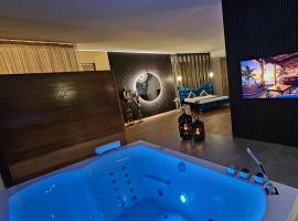 Privat-Spa mit Whirlpool und Sauna in Sursee、ズールゼーのホテル