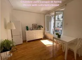 Chambre privée, sdb partagé, Arc de Triomphe, métro 1, T3b, RER c e a