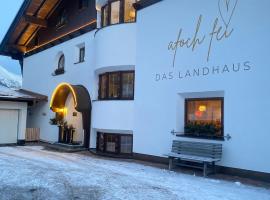 Quality Hosts Arlberg - AFOCH FEI - das Landhaus, Hotel in Sankt Anton am Arlberg