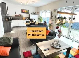 Ferienhaus "Golden Delicious" Meppen Ebenerdig Carport Terrasse Neubau NETFLIX Free WIFI 2 Schlafzimmer Küche GästeWC