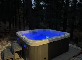 Snow Bunny Lodge - Perfect Big Bear Getaway! Deck with a new hot tub and charcoal barbecue!