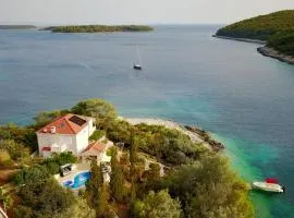 Waterfront villa with pool