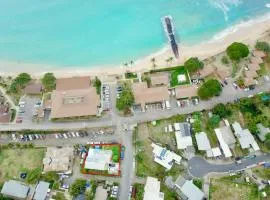 Puaehukai Beach House next to white sandy beach