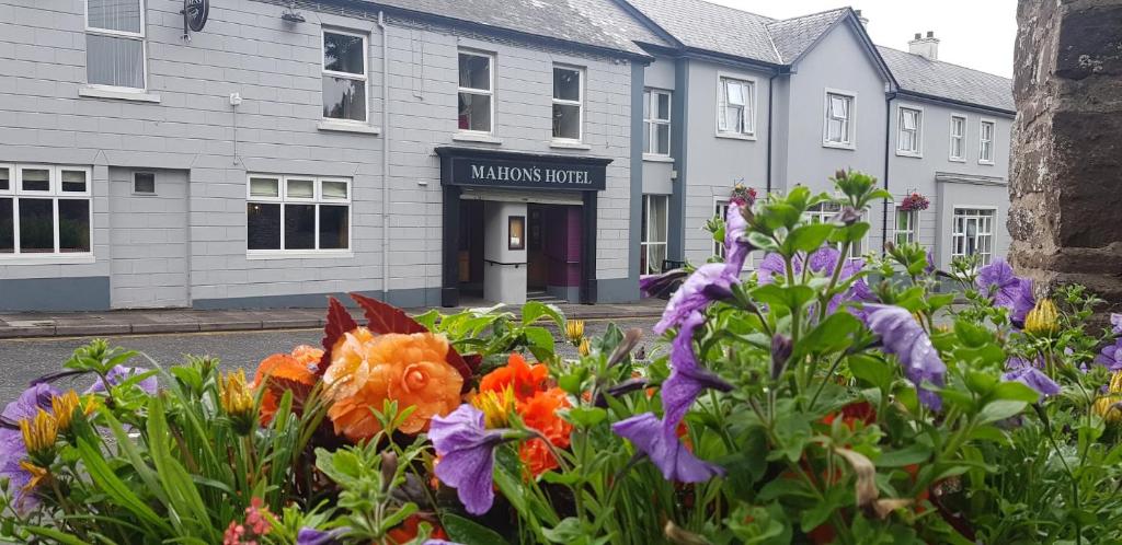 A garden outside Mahon's Hotel