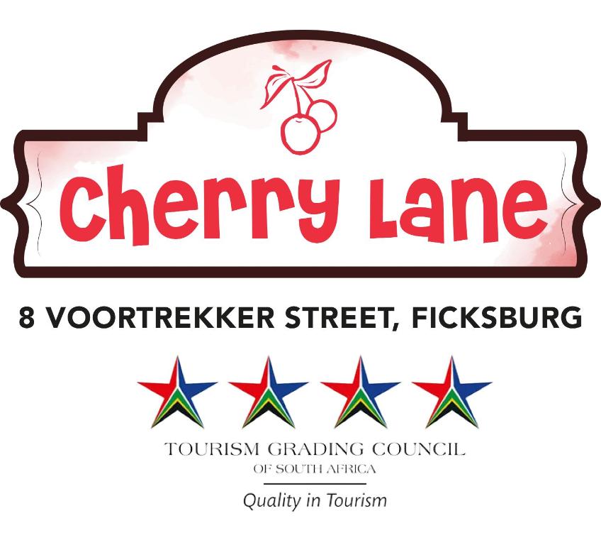 een logo voor een kersenlaan supermarkt bij Cherry Lane Guest House in Ficksburg