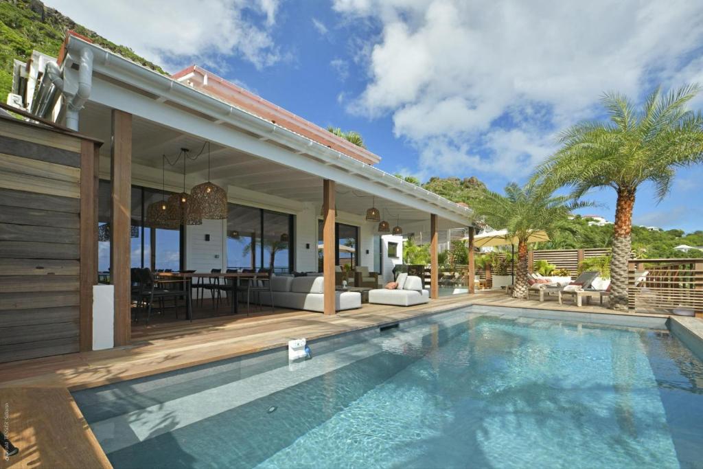 Villa con piscina y casa en Villa Nagabaaja en Saint Barthelemy