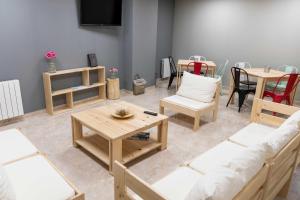 O zonă de relaxare la Alda Estella Hostel